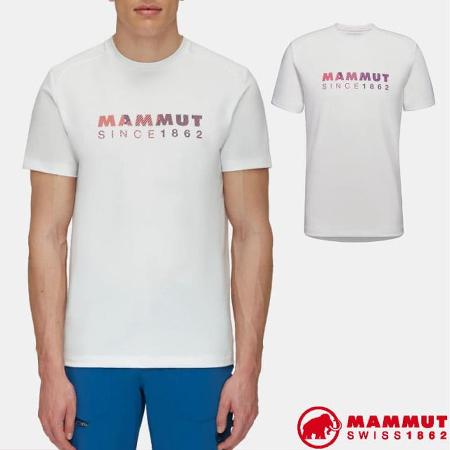 【瑞士 MAMMUT 長毛象】男款 Trovat 輕量吸濕排汗短袖圓領休閒衫/1017-05250-0072 白✿30E010